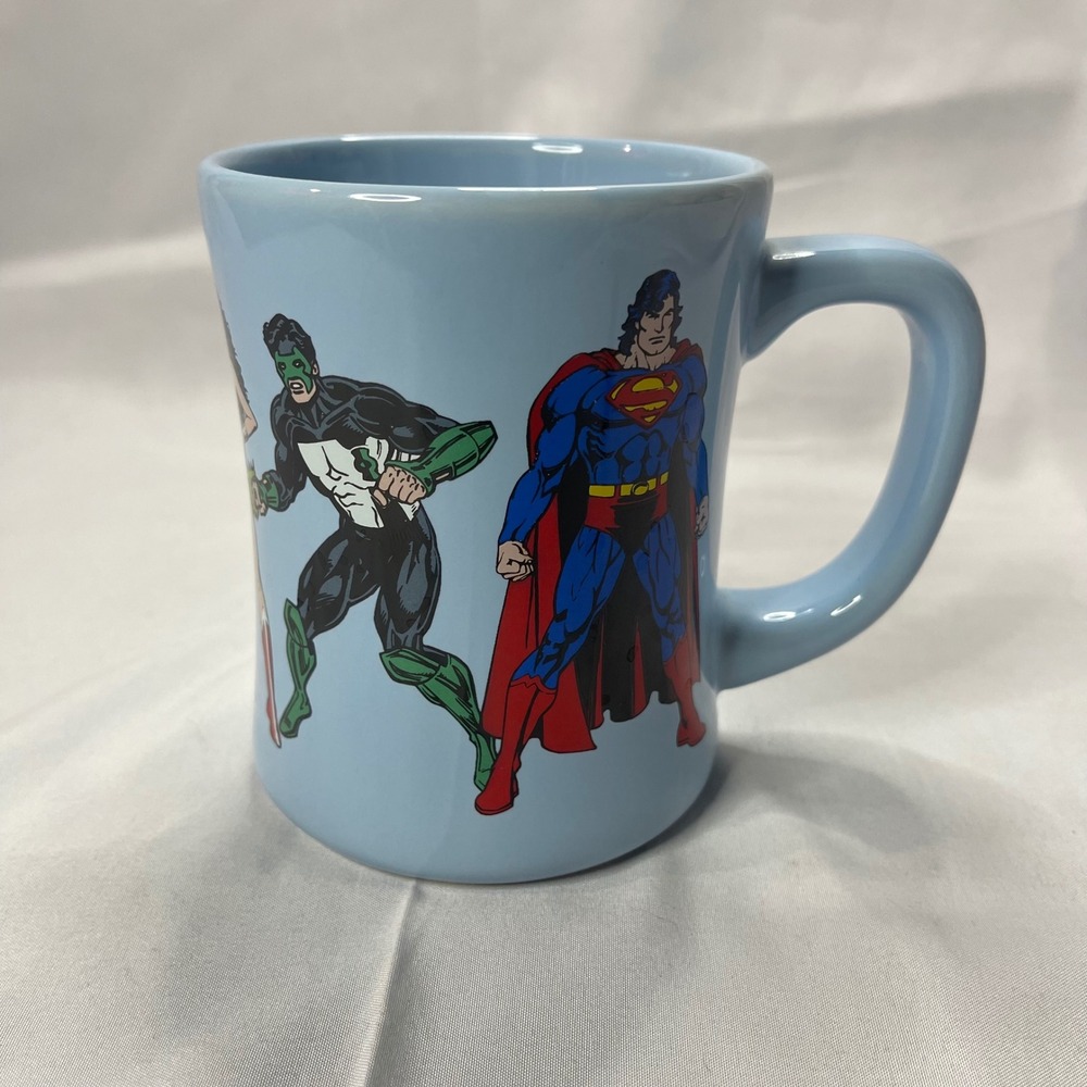 Vintage 1998 DC‎ Comics Justice League Mug Warner Bros Studio Store